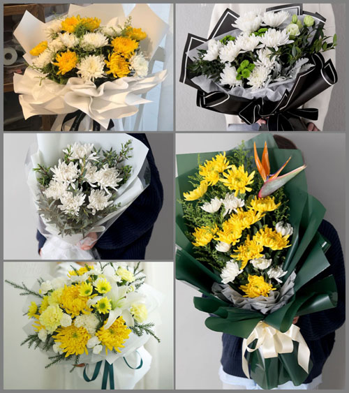 海南海口市美兰区白龙街道五贤社区白事花束代送